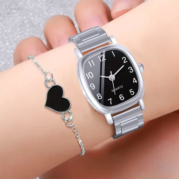 2pcs Watch And Bracelet Set