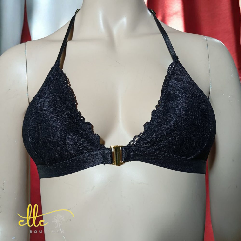 SHEIN Solid Floral Lace Bra & Panty Lingerie Set - Image 6