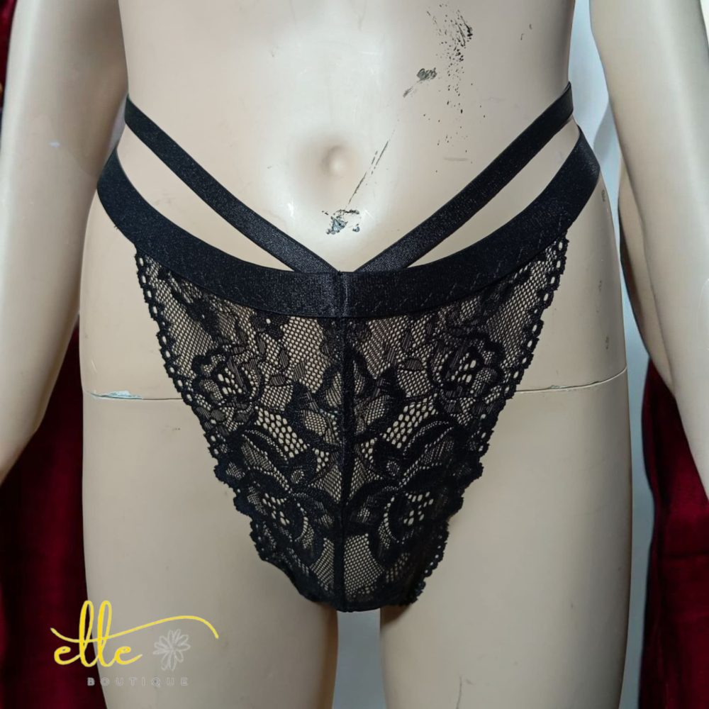 SHEIN Solid Floral Lace Bra & Panty Lingerie Set - Image 5