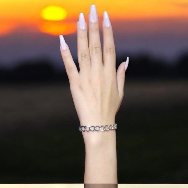 Bracelet Silver Style Round J