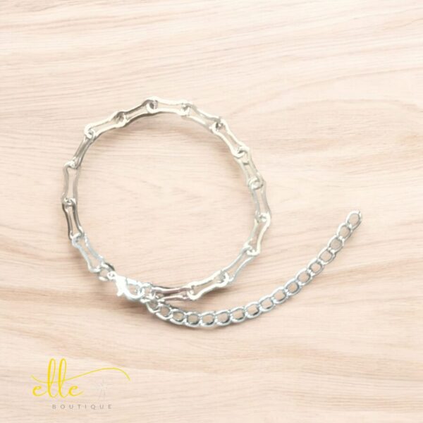 Bracelet Silver Style Round V