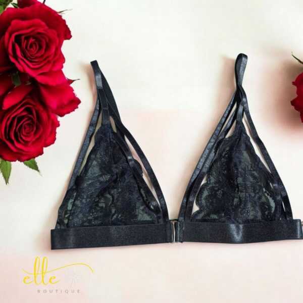 Women Front Closure Lace Triangle Bra
