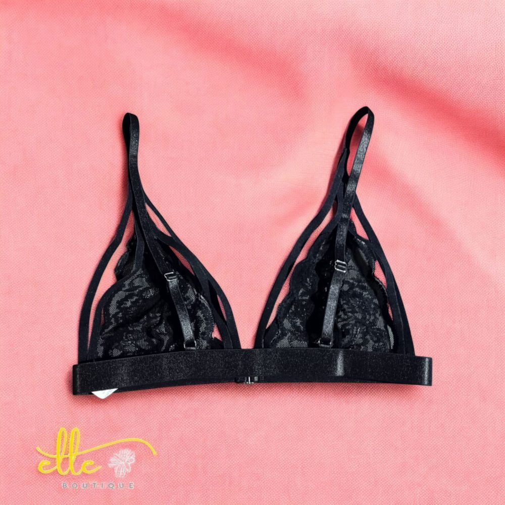 Women Front Closure Lace Triangle Bra - Image 5