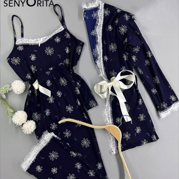 3-piece cotton pajamas