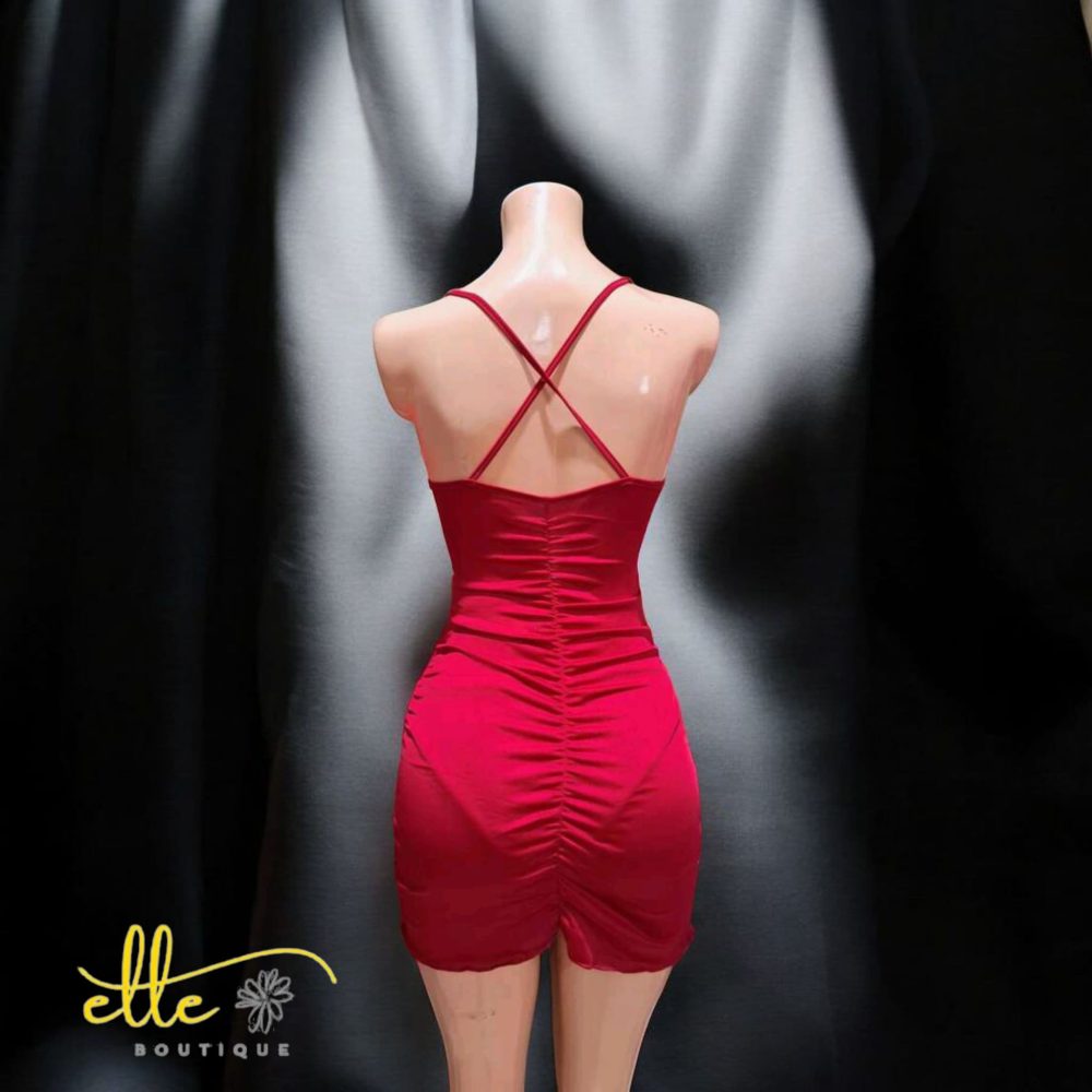 SHEIN Women Summer Fashion Ruched Hollow Camisole Sexy Nightgown - Image 3