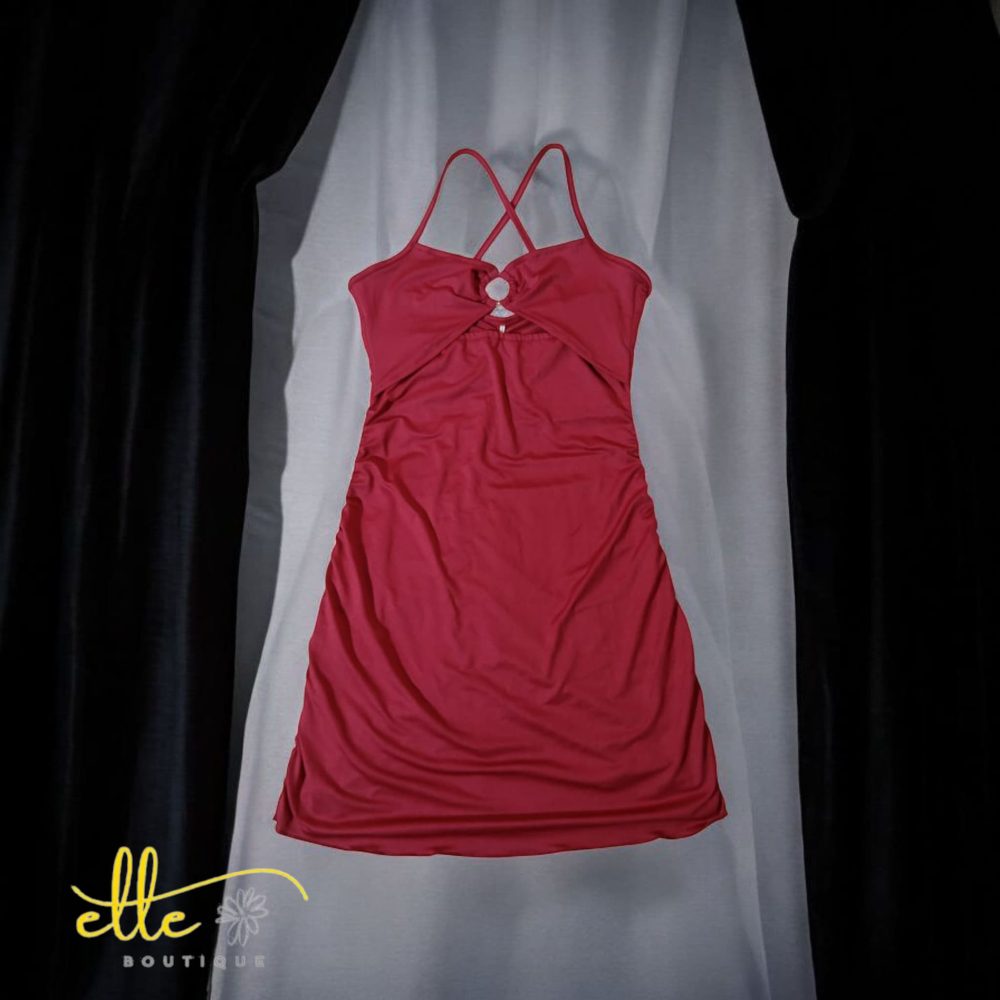 SHEIN Women Summer Fashion Ruched Hollow Camisole Sexy Nightgown - Image 4
