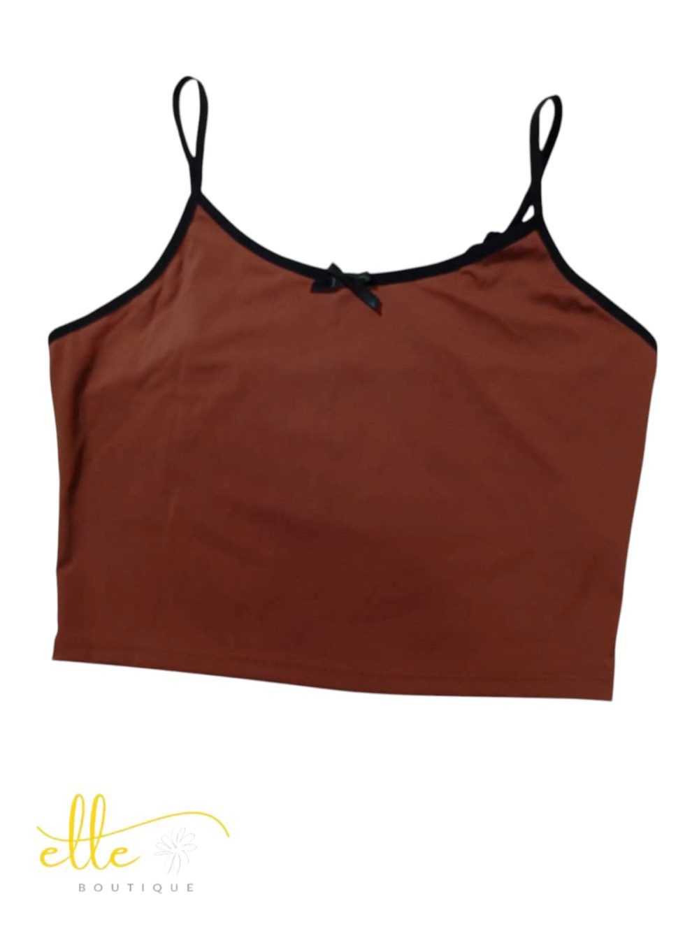 SHEIN Contrast Binding Cami Top & Bow Front Shorts Lounge Set - Image 11
