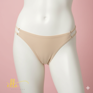 A seductive and comfortable Brazilian thong featuring a seamless design for a smooth look under clothes. Designed with stylish double adjustable side straps and a high-cut silhouette for a flattering fit. Available in various colors