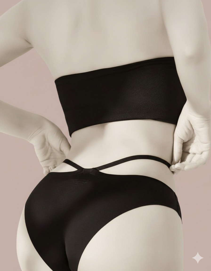 Seamless Strappy Hipster Panty | No-Show Underwear with Decorative Waist Bands - Image 5