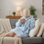 Embrace luxurious comfort in this exceptionally cozy hoodie dress. Crafted from imported double-sided Turkish felt, this oversized garment features a charming check pattern, a comfortable hood, and a large front pocket, making it the ultimate wear for warmth and relaxation at home.